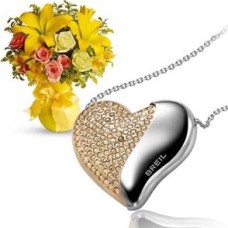 Breil Heart Breaker Necklace + Flowers (Curated)